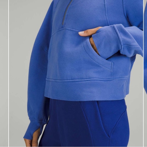 Lululemon Scuba Oversized Half-Zip Hoodie Wild Indigo XS/S - Picture 6 of 9